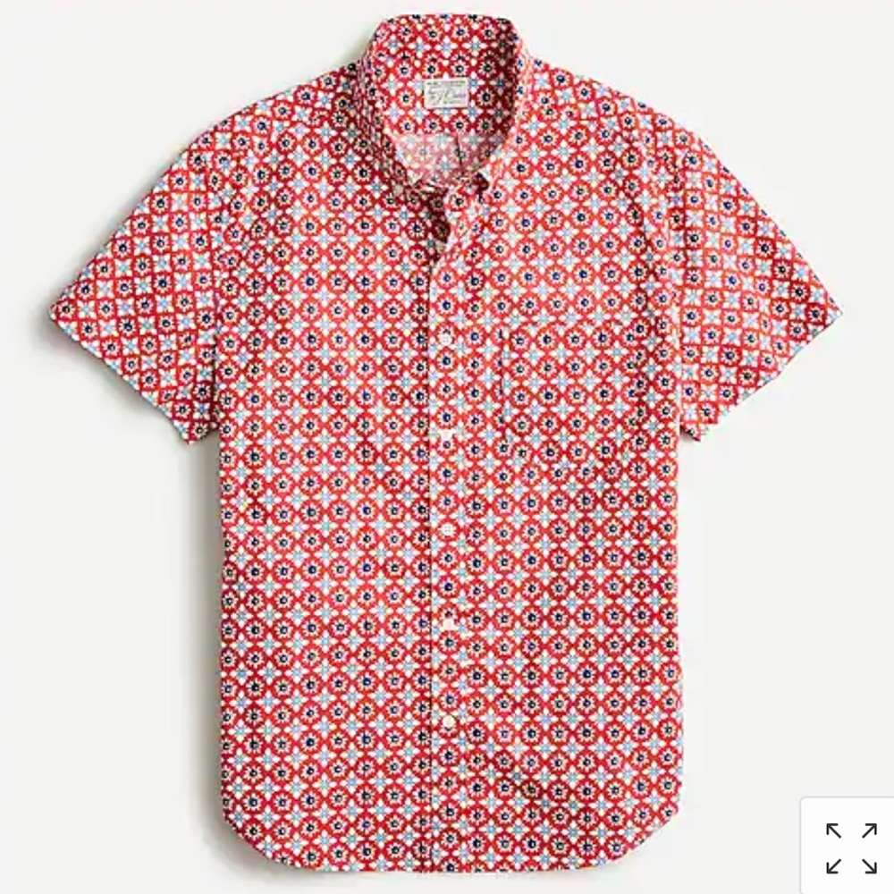 J. CREW Men’s Short-Sleeve Secret Wash Shirt